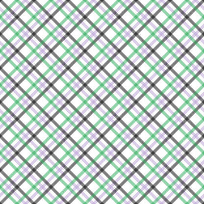 Spooky Plaids Pattern 4 Minky Fabric
