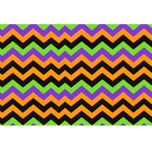 Halloween Chevron Pattern Quilting Cotton Fabric