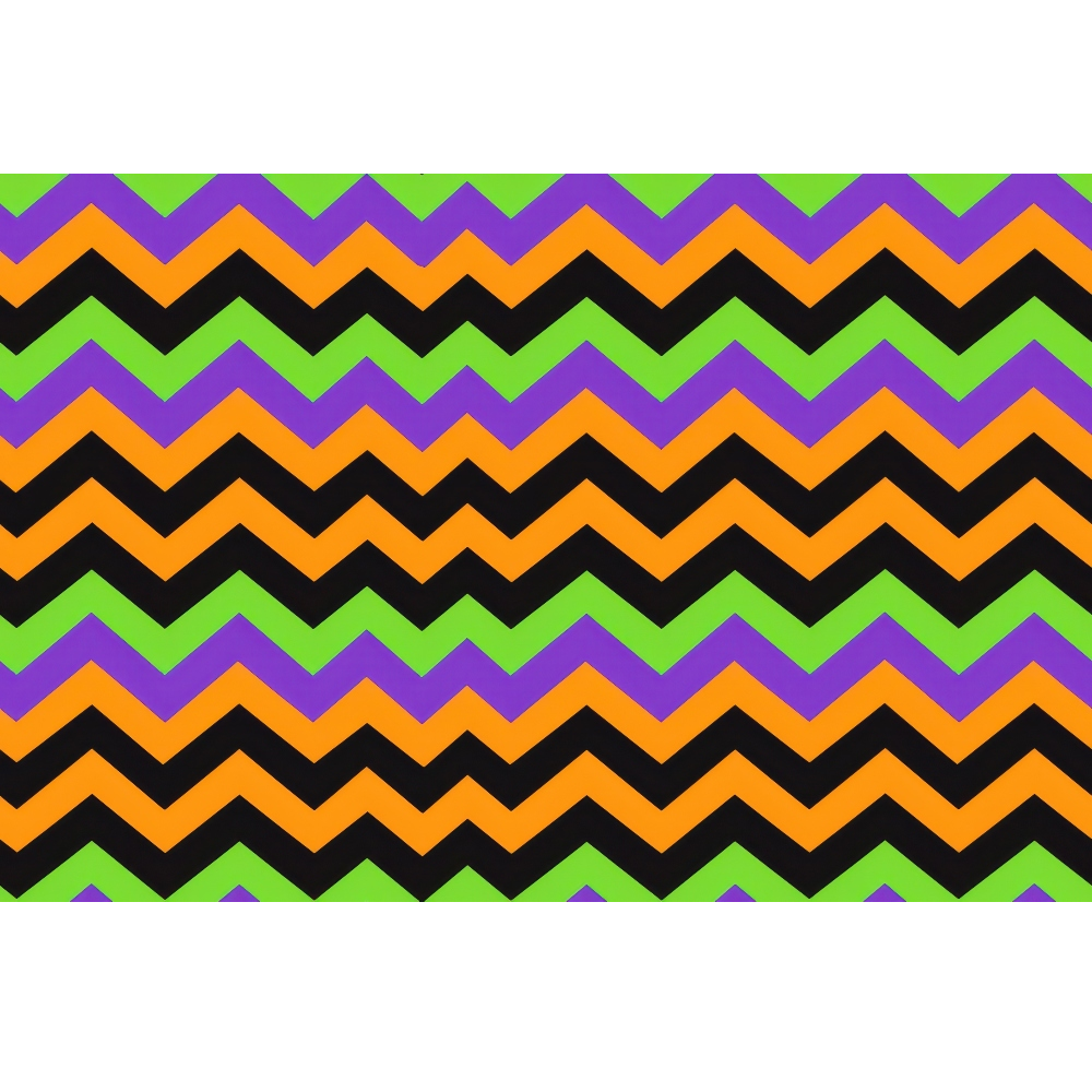 Halloween Chevron Pattern Minky Fabric