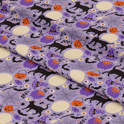 Halloween City Pattern 4 Quilting Cotton Fabric