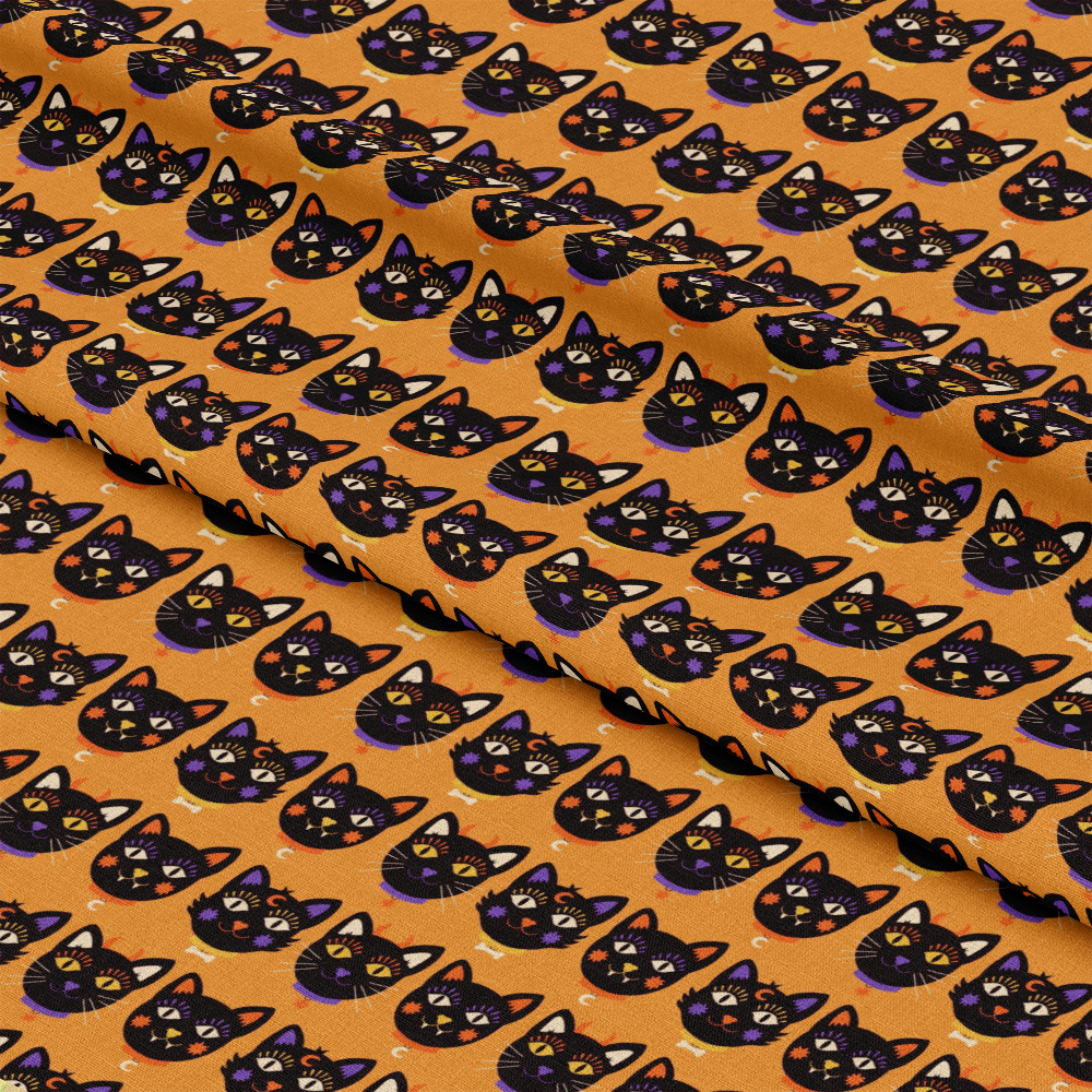 Halloween City Pattern 9 Quilting Cotton Fabric