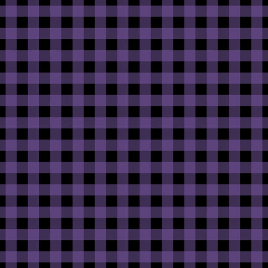 Halloween Plaid Pattern 1 Quilting Cotton Fabric