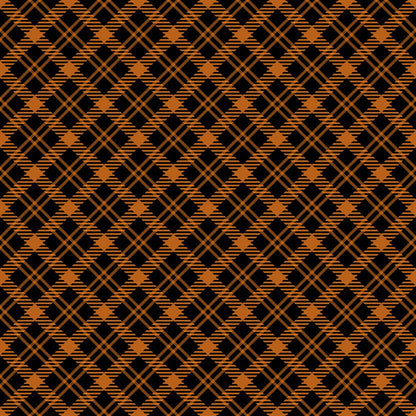 Halloween Plaid Pattern 10 Quilting Cotton Fabric
