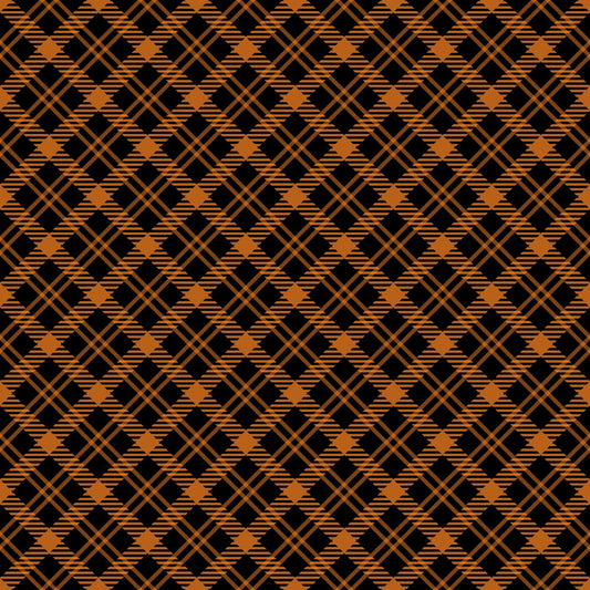 Halloween Plaid Pattern 10 Quilting Cotton Fabric