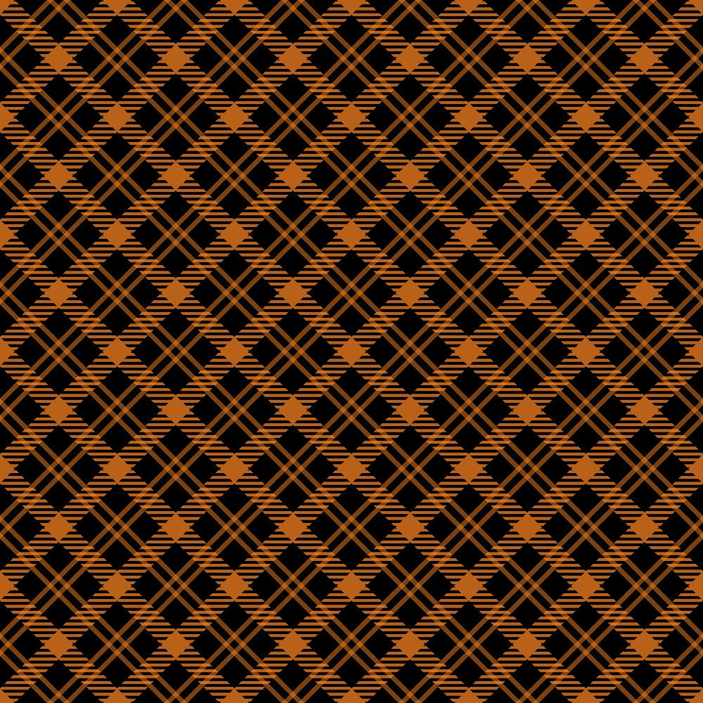 Pumpkin Gingham Pattern 10 Minky Fabric