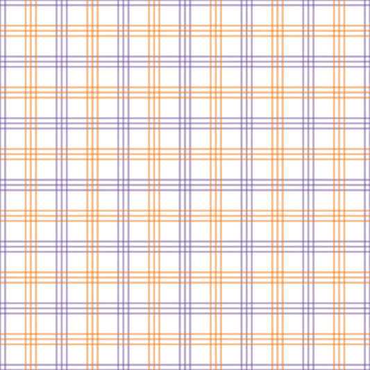 Halloween Plaid Pattern 11 Quilting Cotton Fabric