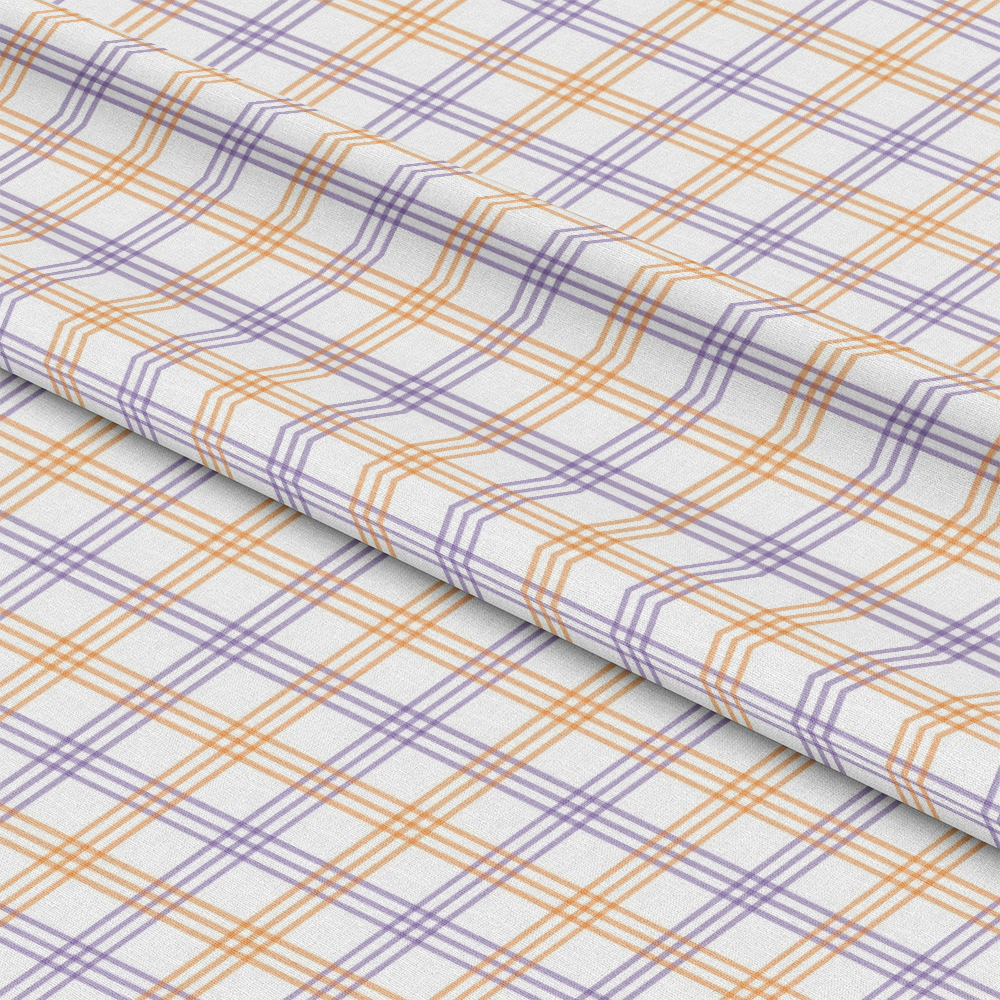 Halloween Plaid Pattern 11 Quilting Cotton Fabric