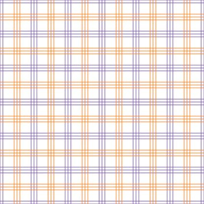 Pumpkin Gingham Pattern 11 Minky Fabric