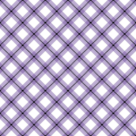 Halloween Plaid Pattern 14 Quilting Cotton Fabric