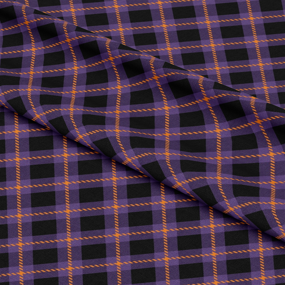 Halloween Plaid Pattern 15 Quilting Cotton Fabric