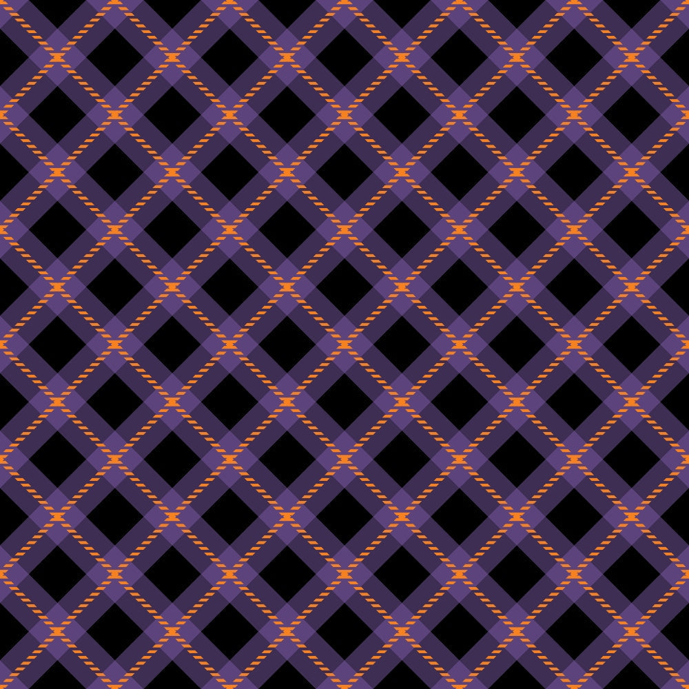 Pumpkin Gingham Pattern 15 Minky Fabric