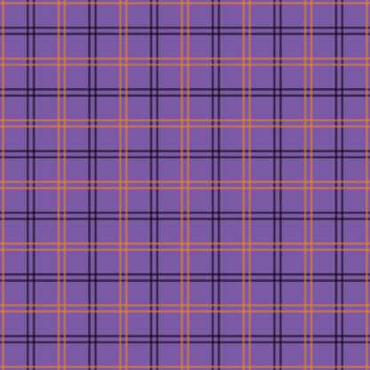 Halloween Plaid Pattern 16 Quilting Cotton Fabric