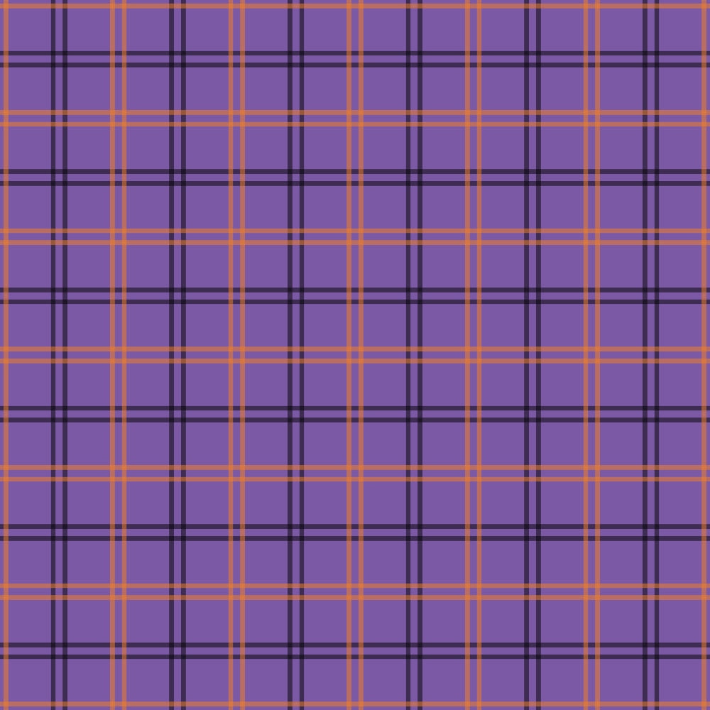 Pumpkin Gingham Pattern 16 Minky Fabric