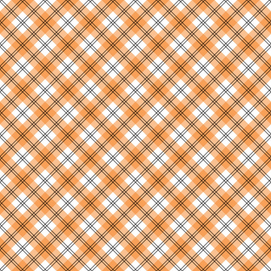 Halloween Plaid Pattern 17 Quilting Cotton Fabric