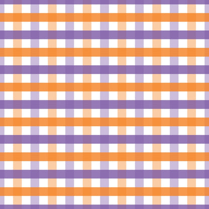 Halloween Plaid Pattern 18 Quilting Cotton Fabric