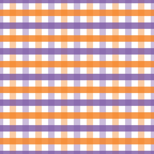 Halloween Plaid Pattern 18 Quilting Cotton Fabric
