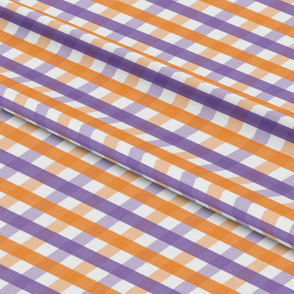 Halloween Plaid Pattern 18 Quilting Cotton Fabric
