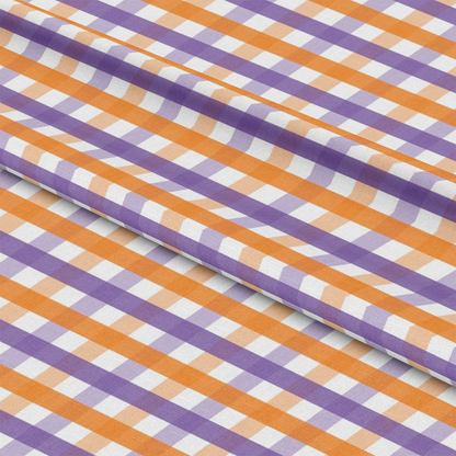 Halloween Plaid Pattern 18 Quilting Cotton Fabric