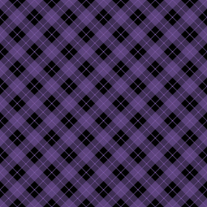 Halloween Plaid Pattern 19 Quilting Cotton Fabric
