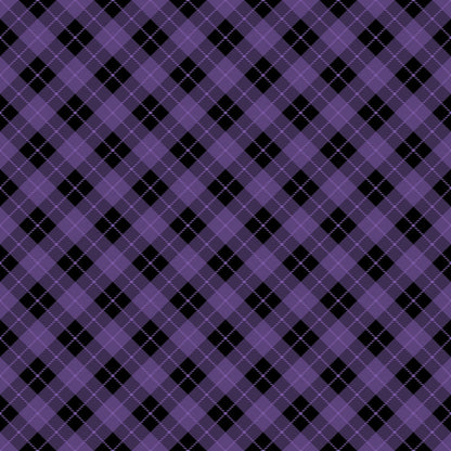 Pumpkin Gingham Pattern 19 Minky Fabric