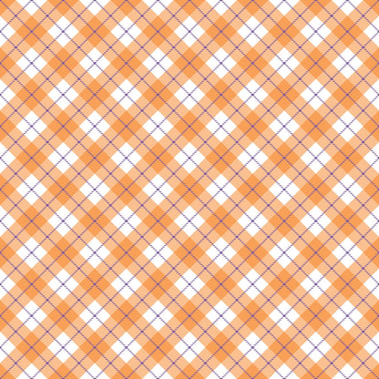 Halloween Plaid Pattern 20 Quilting Cotton Fabric