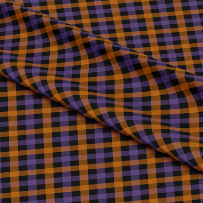 Halloween Plaid Pattern 3 Quilting Cotton Fabric