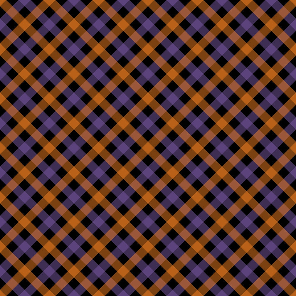 Pumpkin Gingham Pattern 3 Minky Fabric