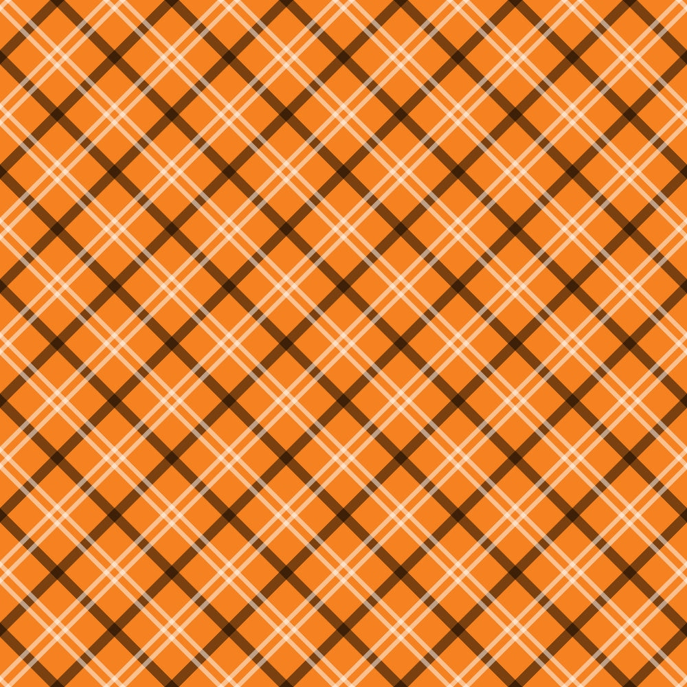Halloween Plaid Pattern 4 Quilting Cotton Fabric