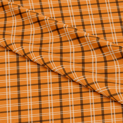 Halloween Plaid Pattern 4 Quilting Cotton Fabric