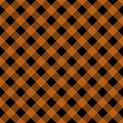 Halloween Plaid Pattern 7 Quilting Cotton Fabric