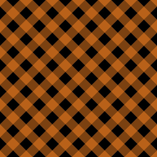 Halloween Plaid Pattern 7 Quilting Cotton Fabric
