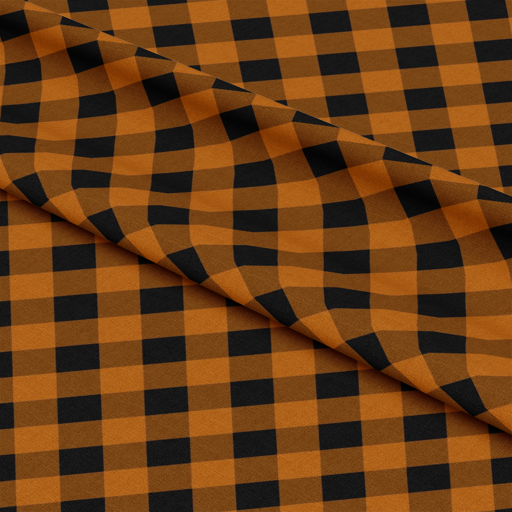 Halloween Plaid Pattern 7 Quilting Cotton Fabric