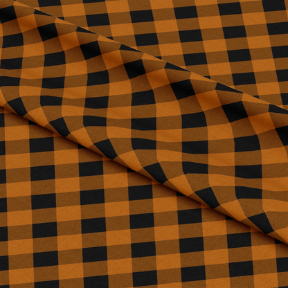 Halloween Plaid Pattern 7 Quilting Cotton Fabric