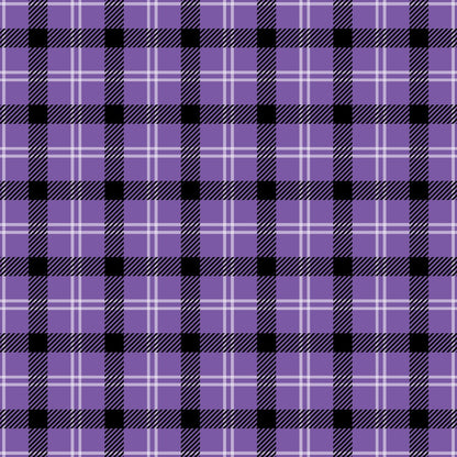 Pumpkin Gingham Pattern 9 Minky Fabric