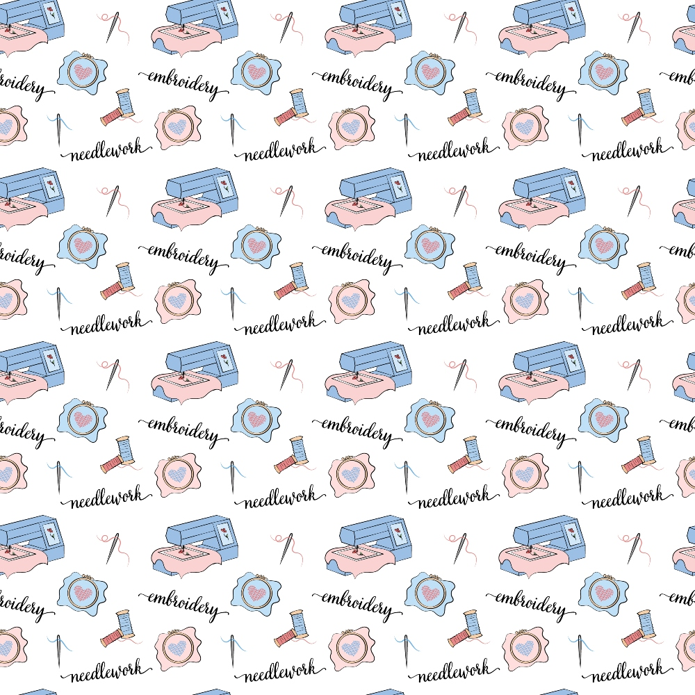 Hand and Machine Embroidery Pattern 1 Minky Fabric