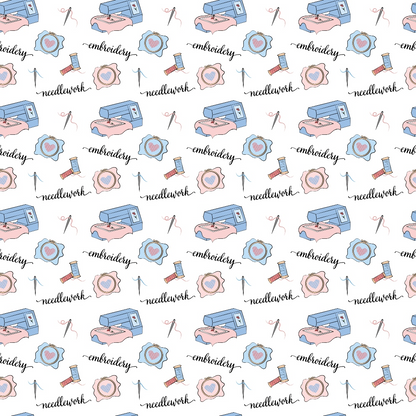 Hand and Machine Embroidery Pattern 1 Minky Fabric
