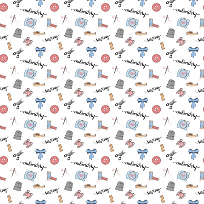 Hand and Machine Embroidery Pattern 2 Minky Fabric
