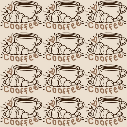 Morning Mocha Pattern 3 Minky Fabric