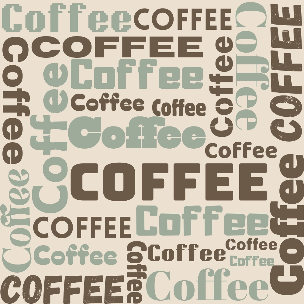 Espresso Lettering Pattern 11 Minky Fabric