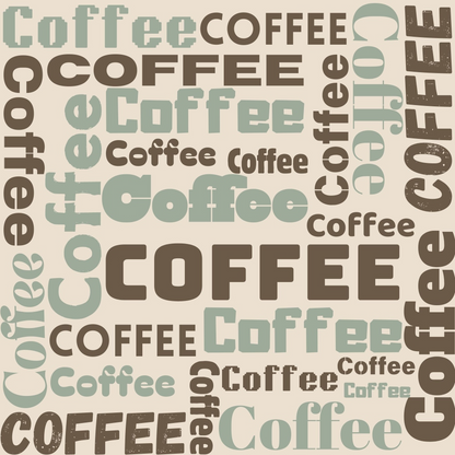 Espresso Lettering Pattern 11 Minky Fabric