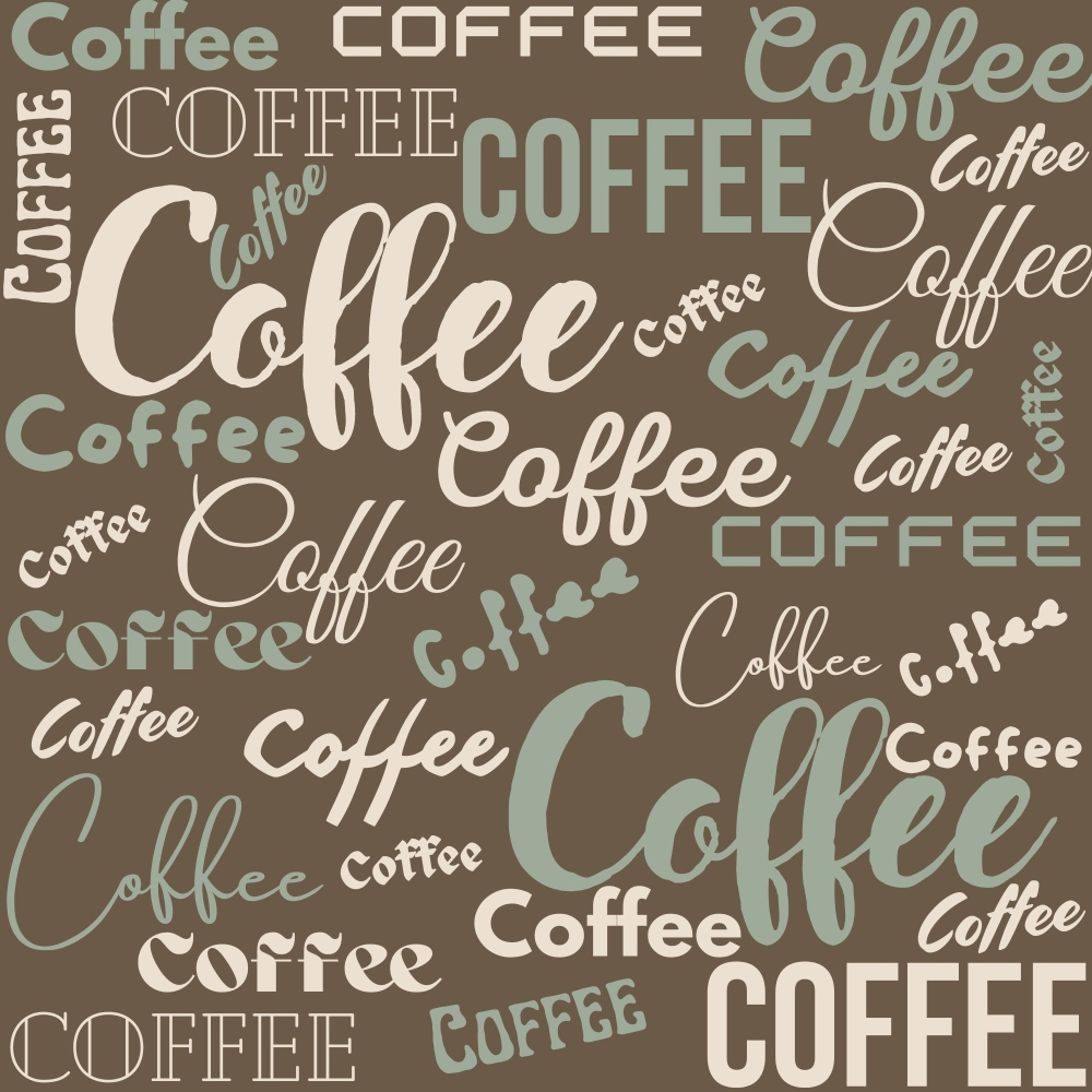 Espresso Lettering Pattern 14 Minky Fabric