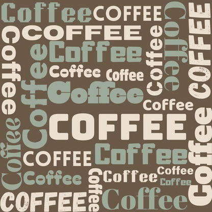 Espresso Lettering Pattern 15 Minky Fabric