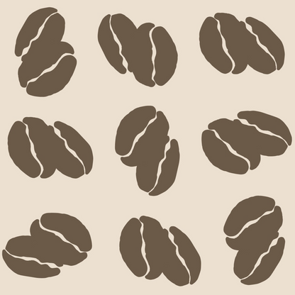 Handdrawn Coffee Pattern 16 Quilting Cotton Fabric