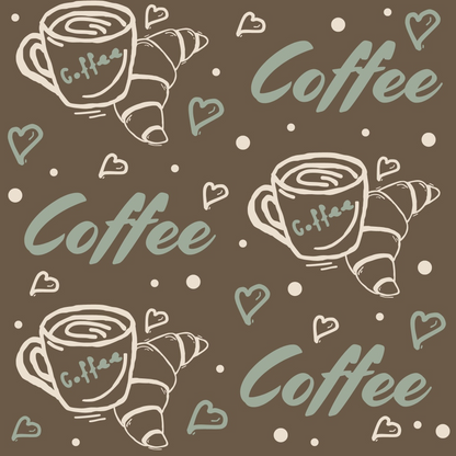 Espresso Lettering Pattern 9 Minky Fabric