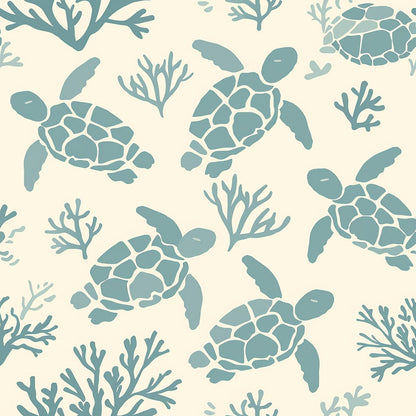 Honu Tides Pattern 1 Minky Fabric