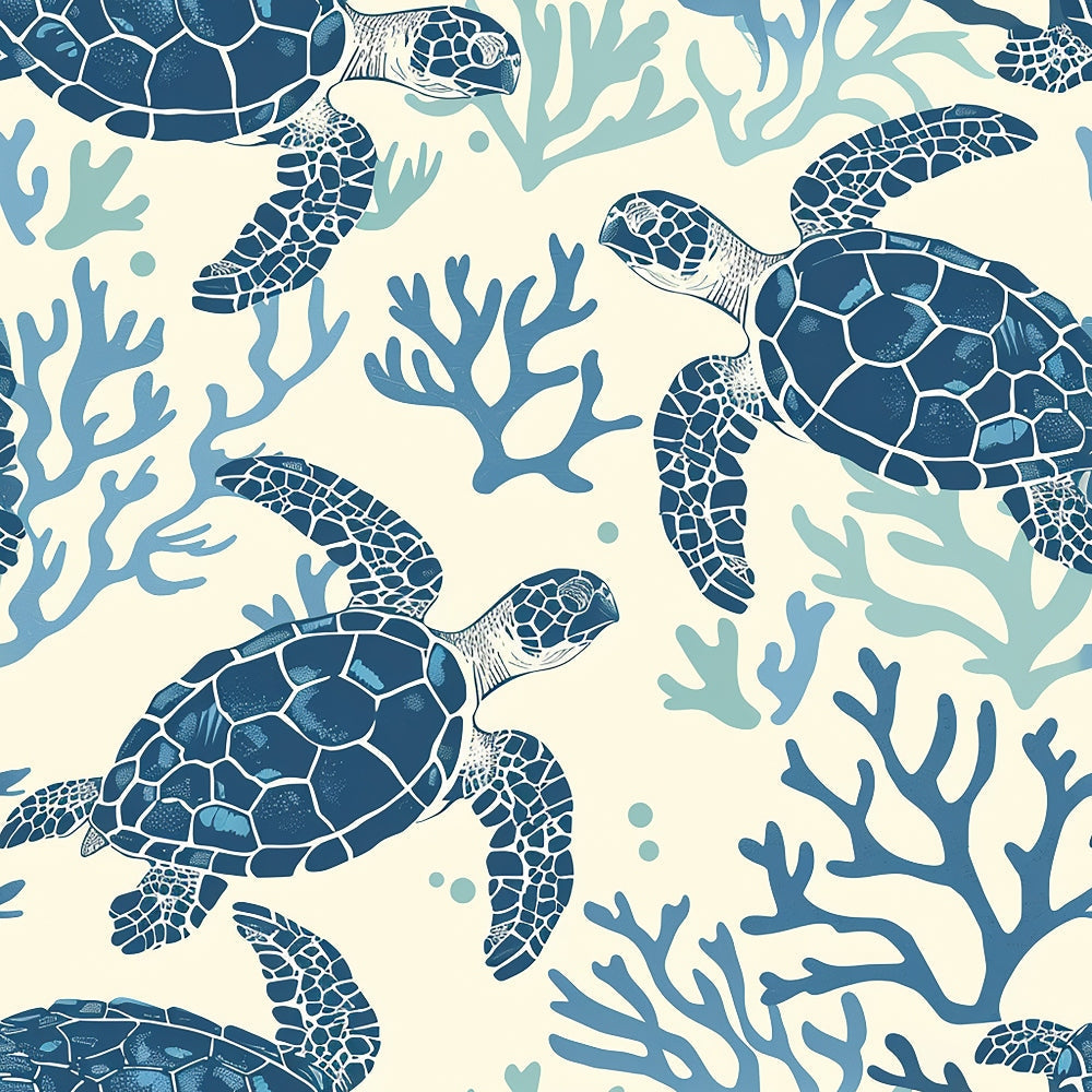 Honu Tides Pattern 2 Minky Fabric