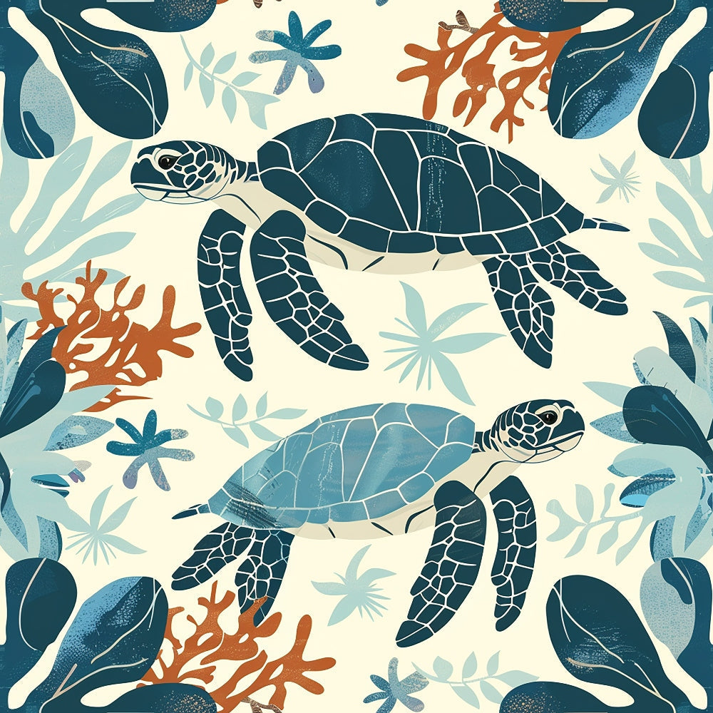 Honu Tides Pattern 3 Minky Fabric