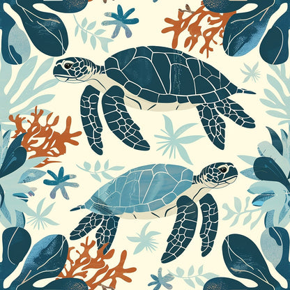 Honu Tides Pattern 3 Minky Fabric