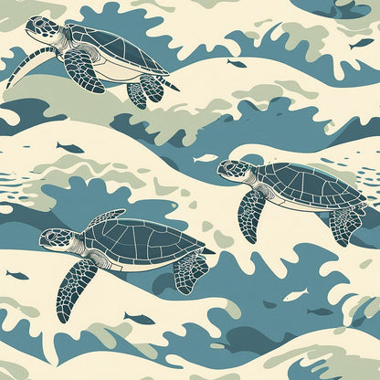 Honu Tides Pattern 4 Minky Fabric