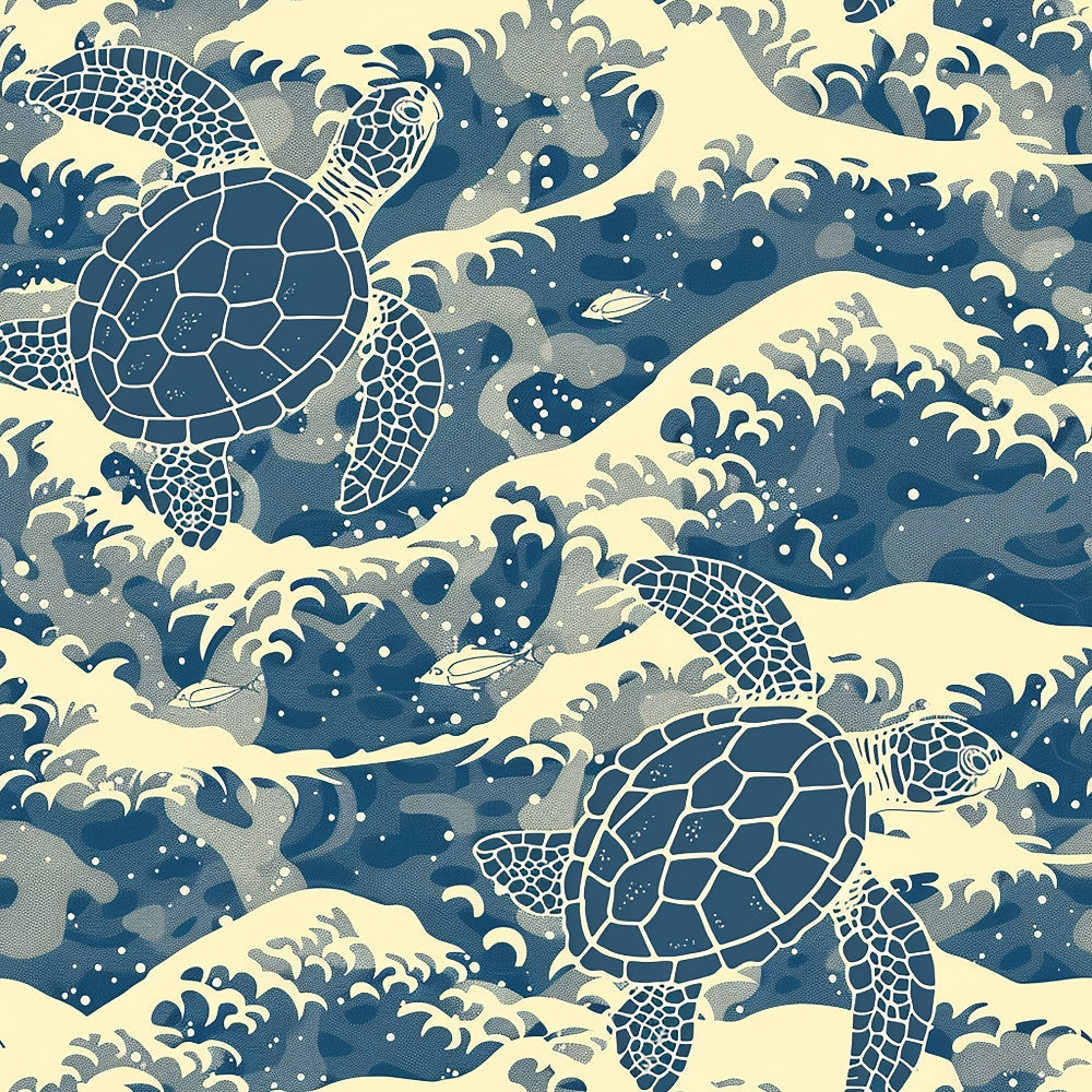 Honu Tides Pattern 5 Minky Fabric